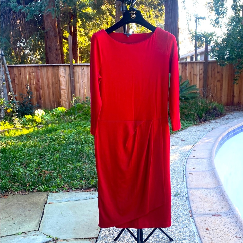 Talbots Red Wool Dress, Size XS
